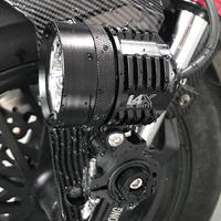 Faros delanteros universales para motocicleta, foco Led L4X para motocicleta, faros delanteros de Alta Luz Para Moto, antiniebla DRL, lámpara de conducción Led