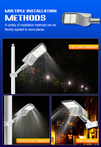 Lampadaire LED extérieur 50W/100W/150W en aluminium moulé sous pression pour parking avec capteur de mouvement IP66 Alimentation CA FL-LD-JR1 Mo - Product Image 4