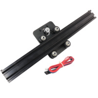 HPV8 Openbuilds Mini Padat Slot V Modul Linier 400Mm Aktuator Linier Pinion Nea17 Motor Stepper 17HS3401 untuk CNC Milling