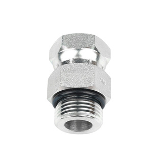 Raccord de tuyau hydraulique Gan Peng 6900 en acier au carbone zingué, connexion rotative, connecteur droit - Product Image 4