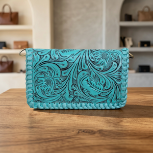 Nouvel Arrivage Magnifique Porte-Cartes Femme en Cuir Véritable 100% avec Gravures Florales et Fermeture Éclair Antivol - Product Image 3
