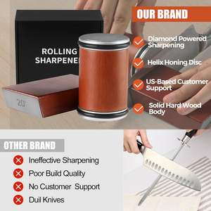 Afilador de Cuchillos Manual, Kit de Afilado de Cuchillos, Afilador de Cuchillos de Diamante, Afilador de Cuchillos Giratorio - Product Image 4