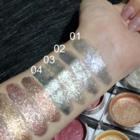 Fard à paupières crème à brillance métallique longue durée, fard à paupières liquide pailleté diamant