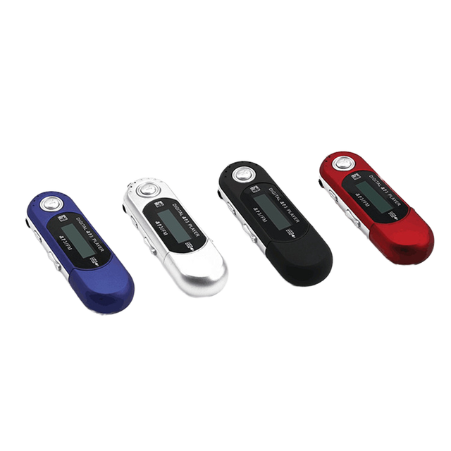 Long Standby Screen MP3 Player 4GB Memory Plastic with Lyrics Display and Screen Size <2" for Music Learning