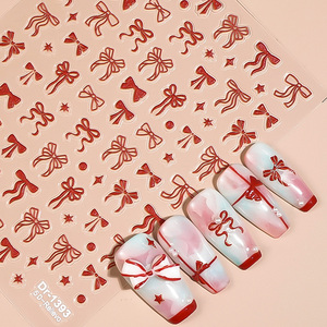 Leidankou multicolore français arc ongles autocollants élégant ruban Nail Art décalcomanies pour Chic bricolage <span class=keywords><strong>manucure</strong></span> et <span class=keywords><strong>Salon</strong></span> décoration - Product Image 2