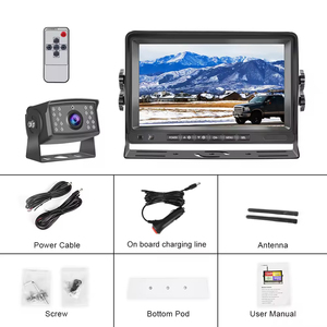 7 inch không dây AHD Rear View sao lưu hệ thống camera với không thấm nước Night Vision Monitor cho Heavy Duty Xe Tải xe buýt và Trailer - Product Image 6