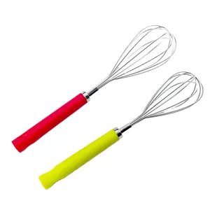 Wired Whisk Set mit 2 Küchen utensilien aus Edelstahl Egg Beater zum Mischen von Schneebesen und Rühren