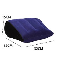 Coussin de soutien triangulaire floqué de qualité supérieure, forme cale, finition velours, pour dormir, lire, confort chaise de bureau, stock disponible