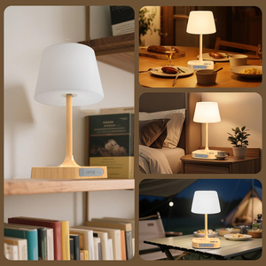 4000mAh Waterproof IP55 Shower Bath <b>Lamp</b>, Cordless LED Table <b>Lamp</b> with LED Display,Rechargeable Dimmable Light for Bed Bathroom - Product Image 4