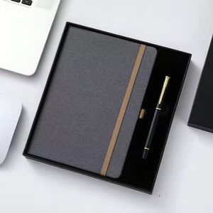 Nuevos Artículos de Oficina, Cuaderno de Cuero PU de Alta Gama con Cordón Elástico A5 y Bolígrafo Personalizado para Hombres y Mujeres - Product Image 4