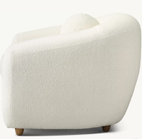 Canapé modulable moderne blanc de haute qualité RH, style australien, magnifique design Sylvain, revêtement en tissu durable