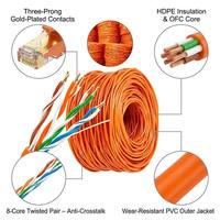 Câble Ethernet blindé Cat5e Cat5 305m 1000ft à conducteur en cuivre CCA UTP FTP SFTP pour la sécurité CCTV, les opérateurs de services Internet et les télécommunications - Vente en gros à prix réduit