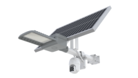 Caméra CCTV, lampadaire solaire avec CCTV, système de caméra de sécurité sans fil 1080p, kit NVR Wifi 4 canaux