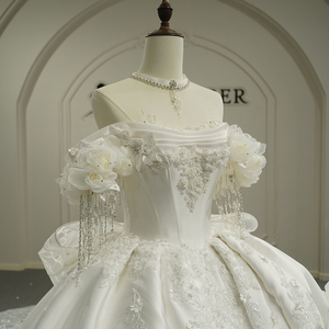 Gt26027 Exquisite Tailored Wedding Dresses Ball Gowns Rhinestone <b>Sequins</b> Embroidery Vintage Vestido De Noiva Jancember - Product Image 3