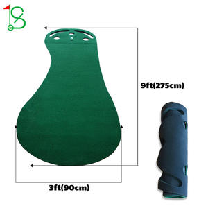 Tapis de golf portable pour l'intérieur, 9 pieds x 3 pieds, avec design enroulable pour l'entraînement et la pratique - Product Image 1