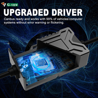 Kit de phares LED pour voiture Gview Super Canbus 130W, très vendu en Asie du Sud-Est et en Amérique, 6000k H4 9003, faisceau haut et bas, pour Toyota Honda
