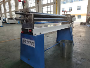 עגול צינור רול רולינג מכונת חשמלי קטן גיליון מתכת כיפוף מתגלגל מכונה - Product Image 4