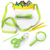Boîte d'observation des insectes pour enfants avec loupe et outil de capture d'insectes, kit d'exploration de la nature en plein air, cage de visualisation d'insectes portable, jouet