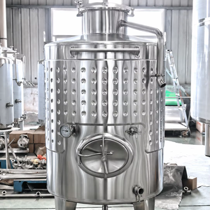 Tanque de Fermentación de Vino Blanco y Sidra de Acero Inoxidable de 1000L con Camisa de Enfriamiento para Bodega y Producción de Bebidas - Product Image 1