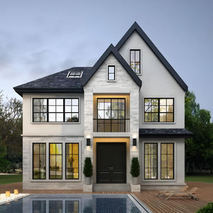 Modernas Villas de Dos Pisos de Acero Ligero para Zonas Rurales, Casas Autoconstruidas con Vista <span class=keywords><strong>al</strong></span> <span class=keywords><strong>Mar</strong></span> y Planos de Diseño Integrados - Product Image 3