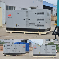 Générateur diesel 300 kW en gros d'usine, Cummins triphasé silencieux insonorisé 300 kW 375 kVA, centrales électriques diesel, prix d'usine