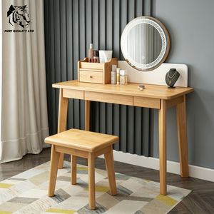 chinese supplier low cost customized large stock ready to ship <b>mirror</b> dresser new fashion bedroom furniture wood lighted dresser - Product Image 4