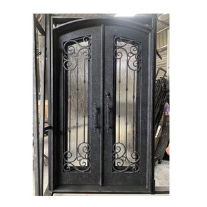 Donner un coupon en espèces de 200 $ porte en acier d'entrée en fer forgé de haute qualité à rupture thermique - Product Image 4