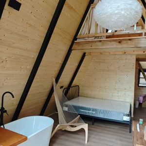 Structure en acier triangulaire, maison <span class=keywords><strong>d</strong></span>'hôtes de luxe à 2 chambres, hôtel modulaire préfabriqué, villa, ferme, maison triangulaire - Product Image 3