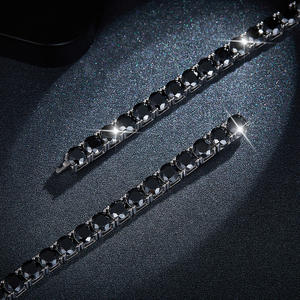 All <b>Fashions</b> Trending Men's Stylish Moissanite <b>Tennis</b> <b>Bracelet</b> Fine Jewelry with Sier Design - Product Image 4