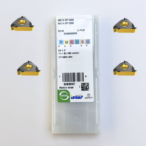 Chính Hãng chính hãng iscar 16IR 14 NPT ic908 Chất lượng cao công cụ chuyển tialn tráng 55 độ cứng thép không gỉ gang - Product Image 1