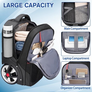 Rouleau primaire simple étudiant fibre grand roues léger de haute qualité enfants filles garçons école chariot sac ensemble <span class=keywords><strong>valise</strong></span> bagages - Product Image 6