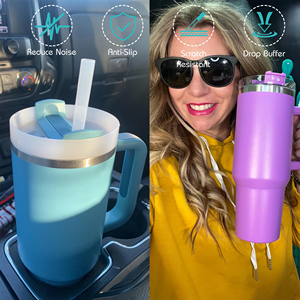 40 أونصة مع كوب قهوة ساخن مقبض حراري مع شفاطات فراغ كوب محمول - Product Image 3