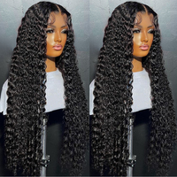 Perruques Lace Frontal 13x6 Full HD sans colle, en cheveux humains bruts vietnamiens et indiens, ondulation Water Wave, cuticules alignées, à prix abordable
