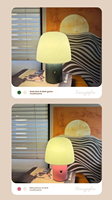 Lampe de table LED moderne rechargeable DC 2026 en promotion, veilleuse champignon à commande tactile, protection oculaire, ambiance chaleureuse, design simple
