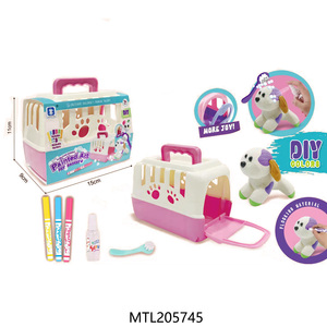 Çocuk çizim oyun Pet Graffiti yıkama oyuncaklar DIY renk boyama akın hayvan oyuncak - Product Image 4