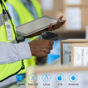 Xincode USB Đầu đọc mã vạch cầm tay có dây Máy quét mã vạch quét sản phẩm mã vạch Đầu đọc laser 1D Máy quét mã vạch - Product Image 2