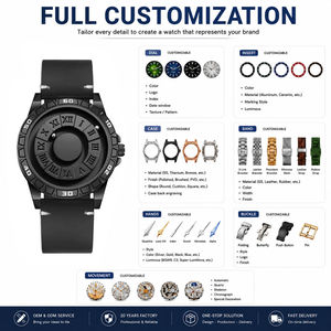 En Stock 1 Pieza Reloj de Pulsera de Cuarzo para Hombre con Logotipo Personalizado, 50 Piezas, Fabricante Dom 1726, Diseño de Esfera de Lujo, con Rodamientos de Bolas, OEM/ODM - Product Image 5