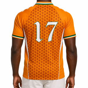 Maillots de football rétro entièrement personnalisés, respirants, en polyester, manches courtes, logo brodé, chemises sublimées, style décontracté - Product Image 3