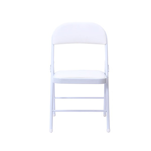 Sièges rembourrés en PU souple bon marché en gros métal <span class=keywords><strong>noir</strong></span> chaises pliantes en acier pour les événements - Product Image 3