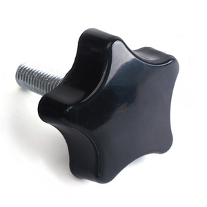 Carbon Steel Five Star Handle Knob Screws M8 M10 Metric Thread Standard Grade 8.8 Hand Tightening - Product Image 3