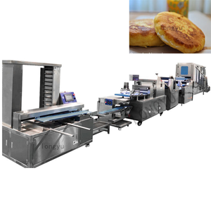 LONGYU completamente automático relleno Chapati Tortillas Arepa Naan que hace la máquina Pita Naan Arepa línea de producción - Product Image 1