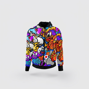 Sudadera con Cremallera Personalizada, 50% Algodón, 100% Poliéster, 280gsm, Felpa Gruesa, Transpirable, de Secado Rápido, Estampada para Invierno - Product Image 1