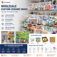 Vente en gros de tasses à lait en céramique personnalisées, design tendance, emballage en boîte cadeau, personnalisable, 11 oz, porcelaine, passe au lave-vaisselle et au micro-ondes