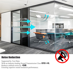 Kính thông minh Switchable elctrochromic Dimmable atomized cửa sổ riêng tư thông minh kính phân vùng tường pdlc phòng Divider - Product Image 2