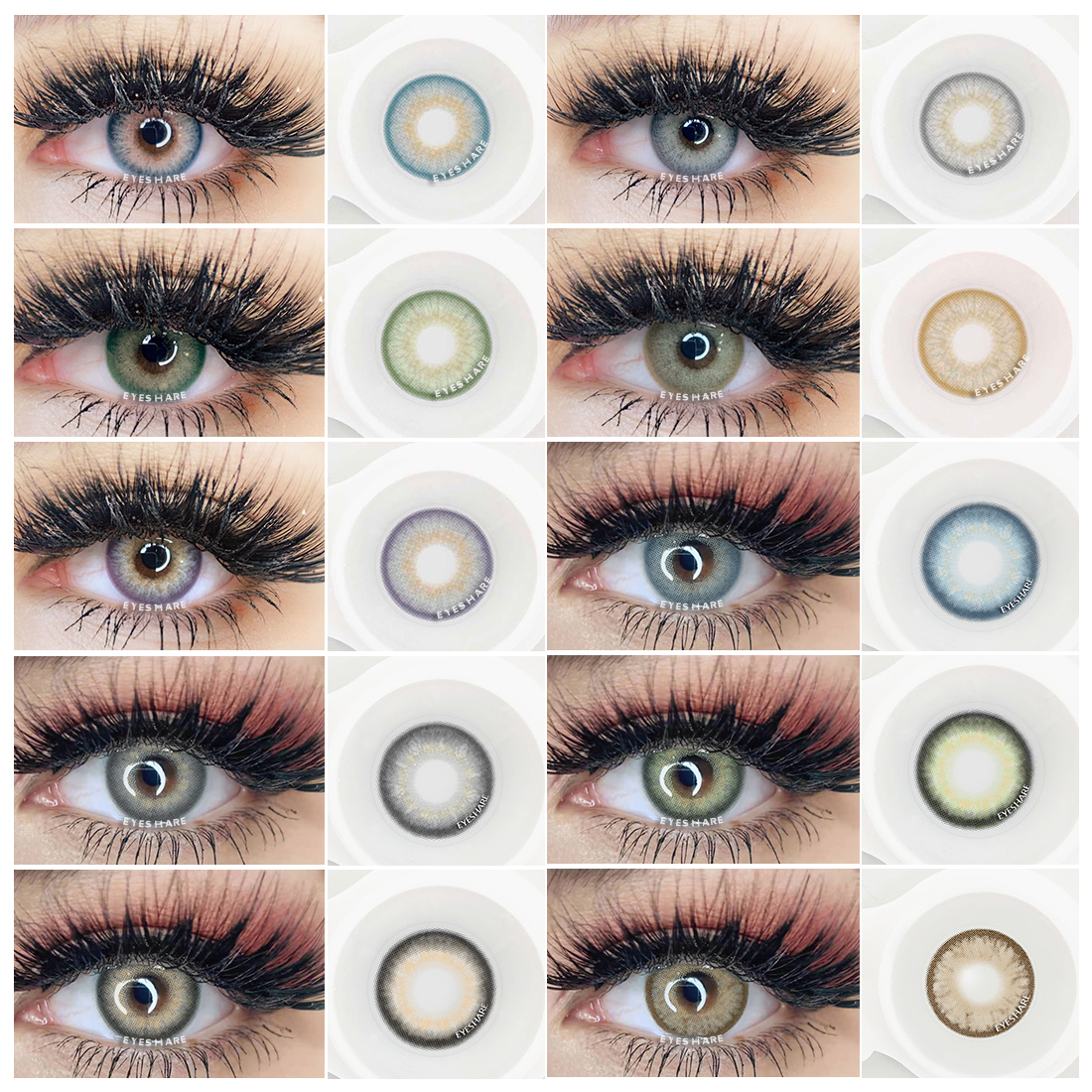 Контактные линзы Eyeshare 2022, новый стиль, серия Siam, цветные линзы с натуральными глазами для косплея, косметические линзы для глаз, цветные контактные линзы