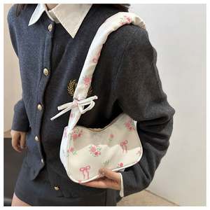 กระเป๋าถือ I-0530 ลายดอกไม้ กระเป๋าสะพายไหล่สำหรับผู้หญิง แฟชั่นน่ารัก กระเป๋าถือจีบแบบมินิ กระเป๋าผู้หญิง - Product Image 6
