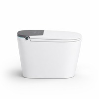 Sièges de toilettes intelligents avec bidet intégré, siège chauffant électrique, monobloc en céramique, fixation au sol, désodorisation automatique, chasse d'eau par siphon, design moderne