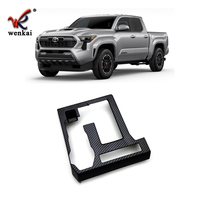 Pour Toyota Tacoma 2024 2025 accessoires intérieurs de voiture panneau de changement de vitesse couverture décor garniture ABS Fiber de carbone noir 1 pièces