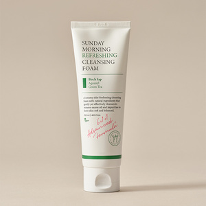 Mousse nettoyante rafraîchissante <span class=keywords><strong>Sunday</strong></span> <span class=keywords><strong>Morning</strong></span> 120ml Nettoyant doux à la sève de bouleau et au thé vert pour peaux sensibles - Product Image 1