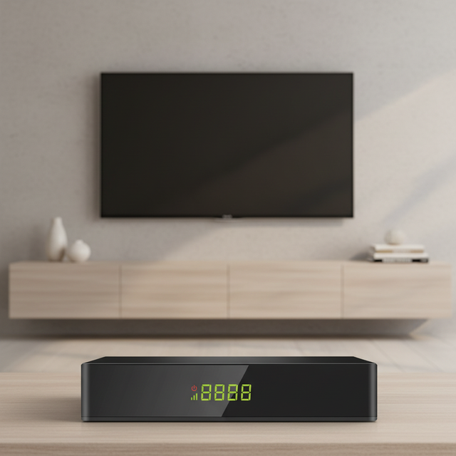 GX6607 DVB-S2/S2X MeeCast Digital Satellite TV Receiver Plastic Built-in WiFi Ethernet HD H.265 FTA Online Upgrade 12 Months